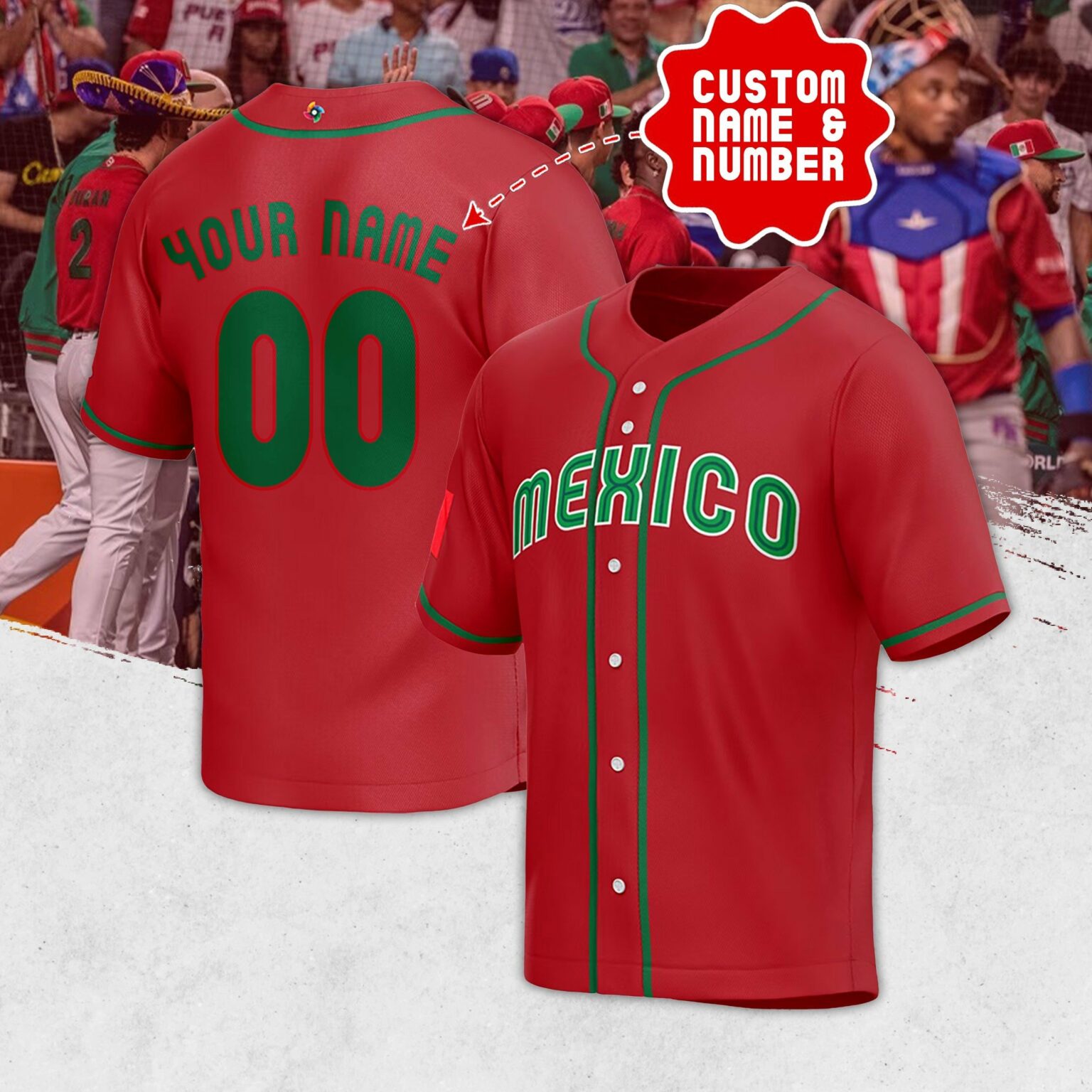 2023 World Baseball Classic Mexico Team JERSEY - BTF Fashion